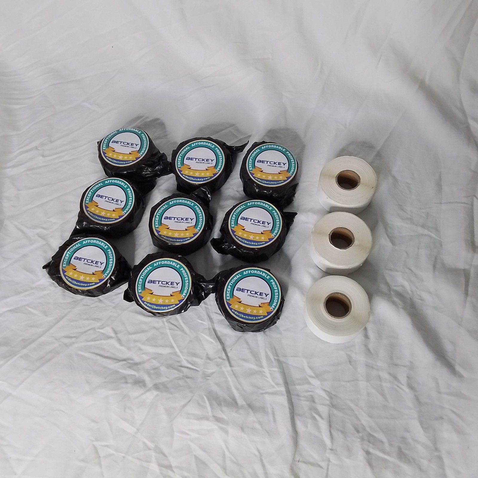BETCKEY 1x1 Direct Thermal Labels 12 Rolls 9000 DYMO 30332 Zebra Compatible NEW