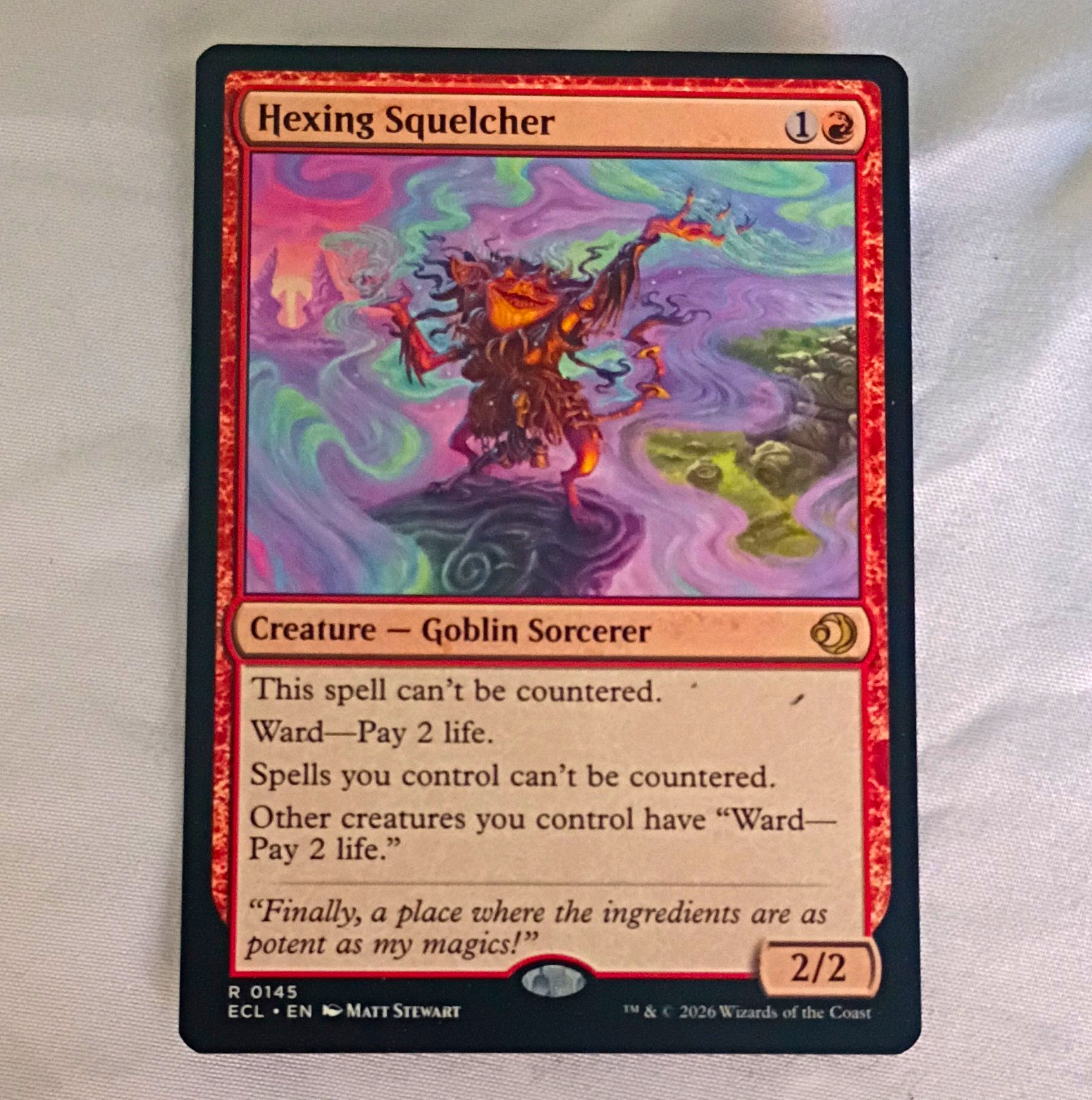 Wizards of the Coast Hexing Squelcher 0145 Regular Rare MTG EN Red 2/2 2026
