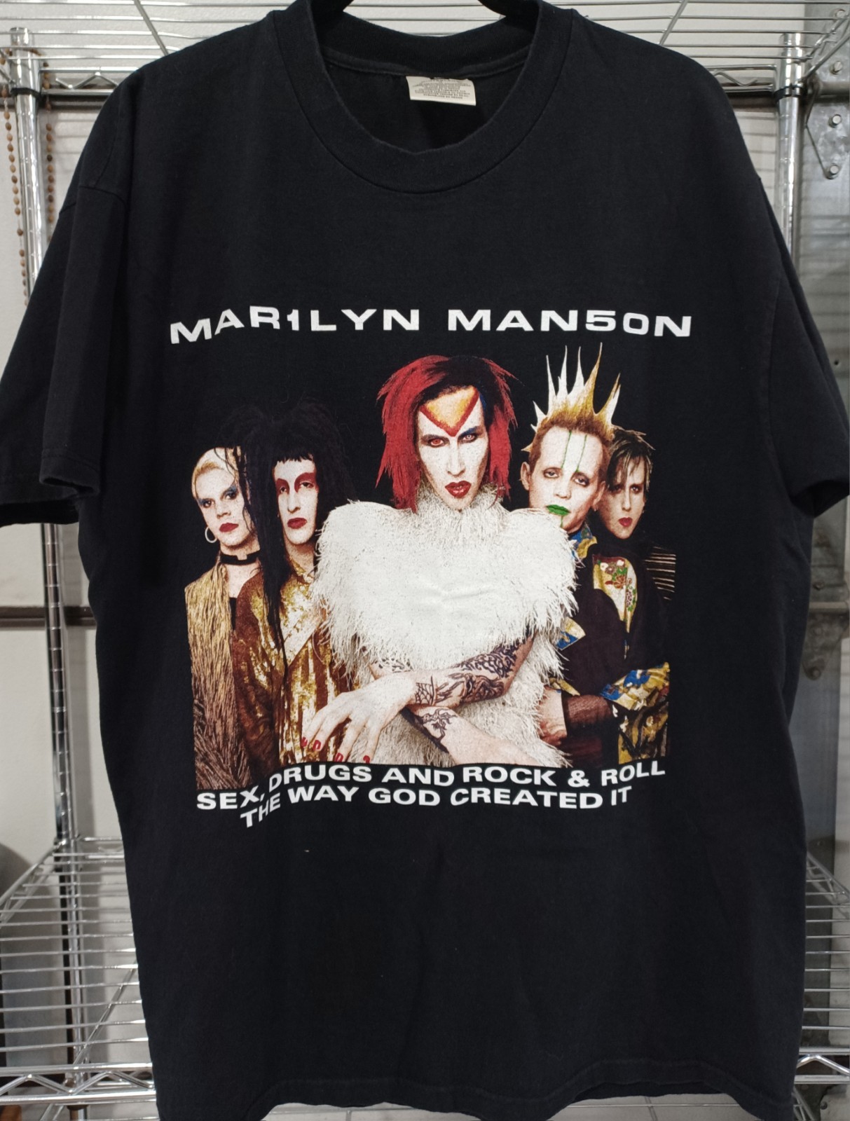 Vintage 1999 Marilyn Manson ROCK IS DEAD Tour Band T-Shirt Winterland XL Vintage 1999 Marilyn Manson ROCK IS DEAD Tour Band T-Shirt Winterland XL