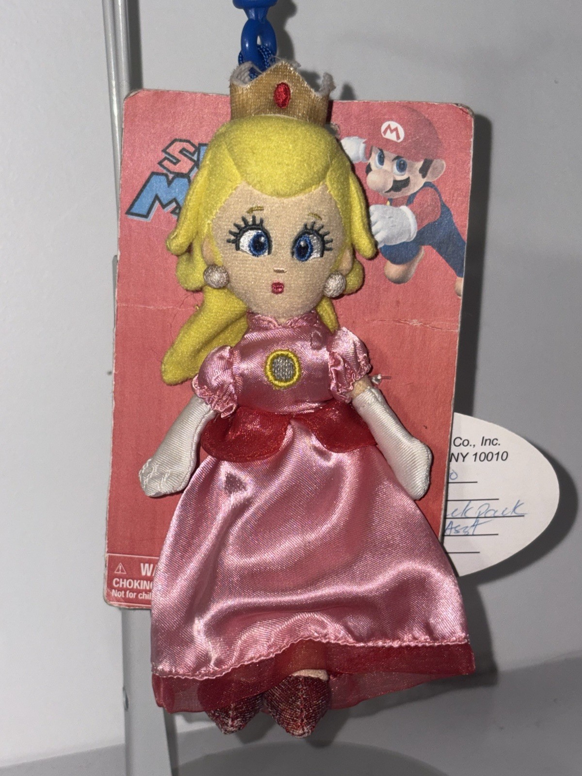 SAMPLE / PROTOTYPE Super Mario Princess Peach Backpack Clip Plush Commonwealth 
