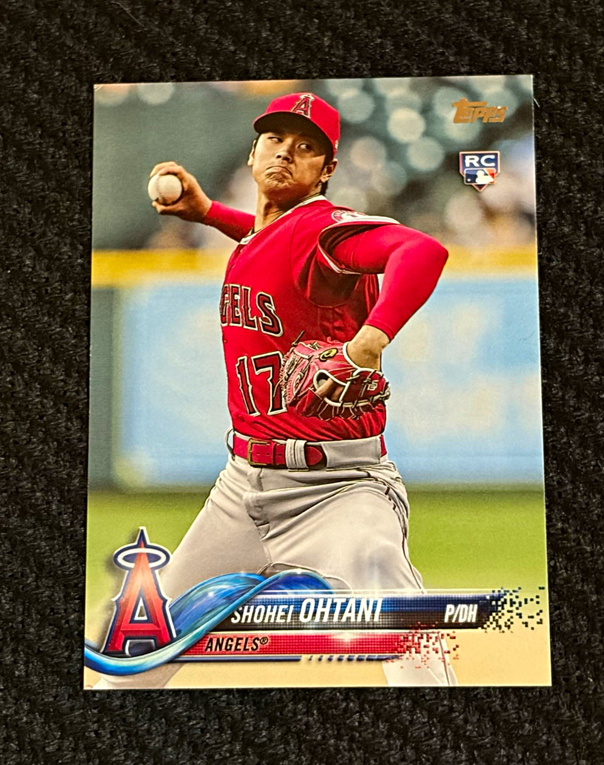 Topps 2018 Update Series - Shohei Ohtani #US1 RC Pitching Red Jersey Angels
