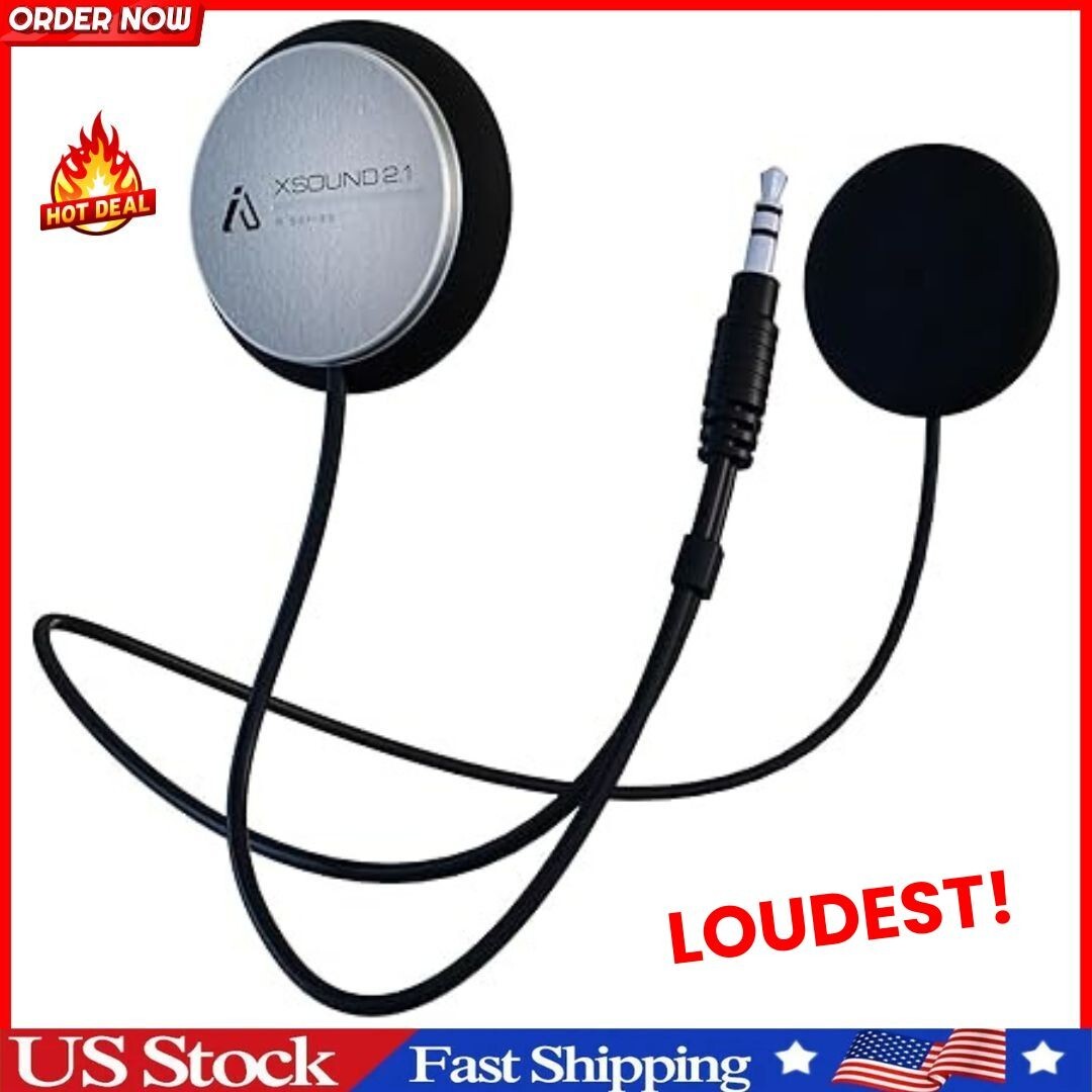 Premium Audio Motorcycle Helmet Speakers Work with Most Helmet Comms with Ear
