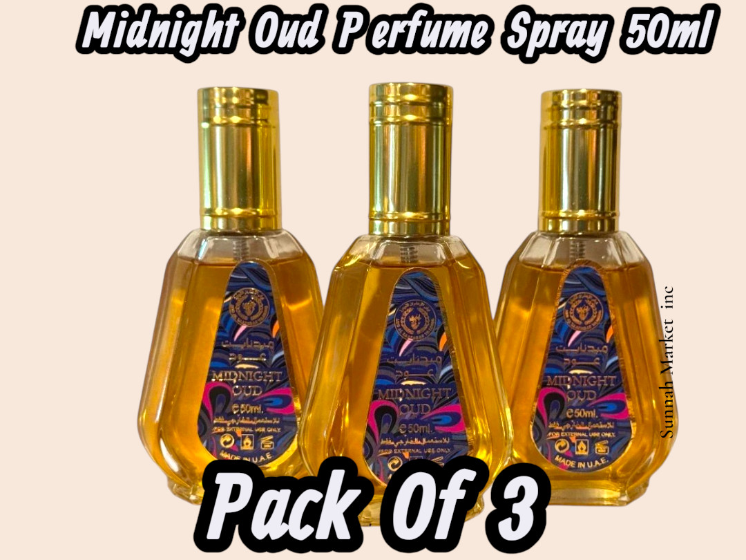 Midnight Oud Ard Al Zaafaran Perfumes Eau de Parfum 50ml spray( Pack Of 3)