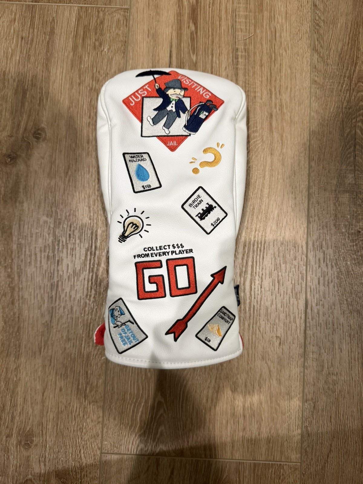 Get Out of Jail Free Birdie Train PRG Originals Golf Driver Headcover, New Get Out of Jail Free Birdie Train PRG Originals Golf Driver Headcover, New