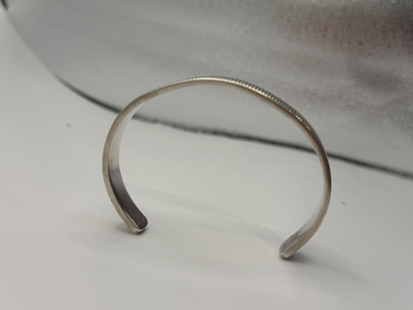 Tiffany & Co. 2003 Coin Edge Cuff Bracelet Sterling Silver 925 38.5g