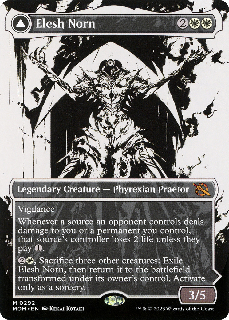 x1 Elesh Norn // The Argent Etchings MOM MTG 292 SHOWCASE BORDERLESS MYTHIC 1x x1 Elesh Norn // The Argent Etchings MOM MTG 292 SHOWCASE BORDERLESS MYTHIC 1x