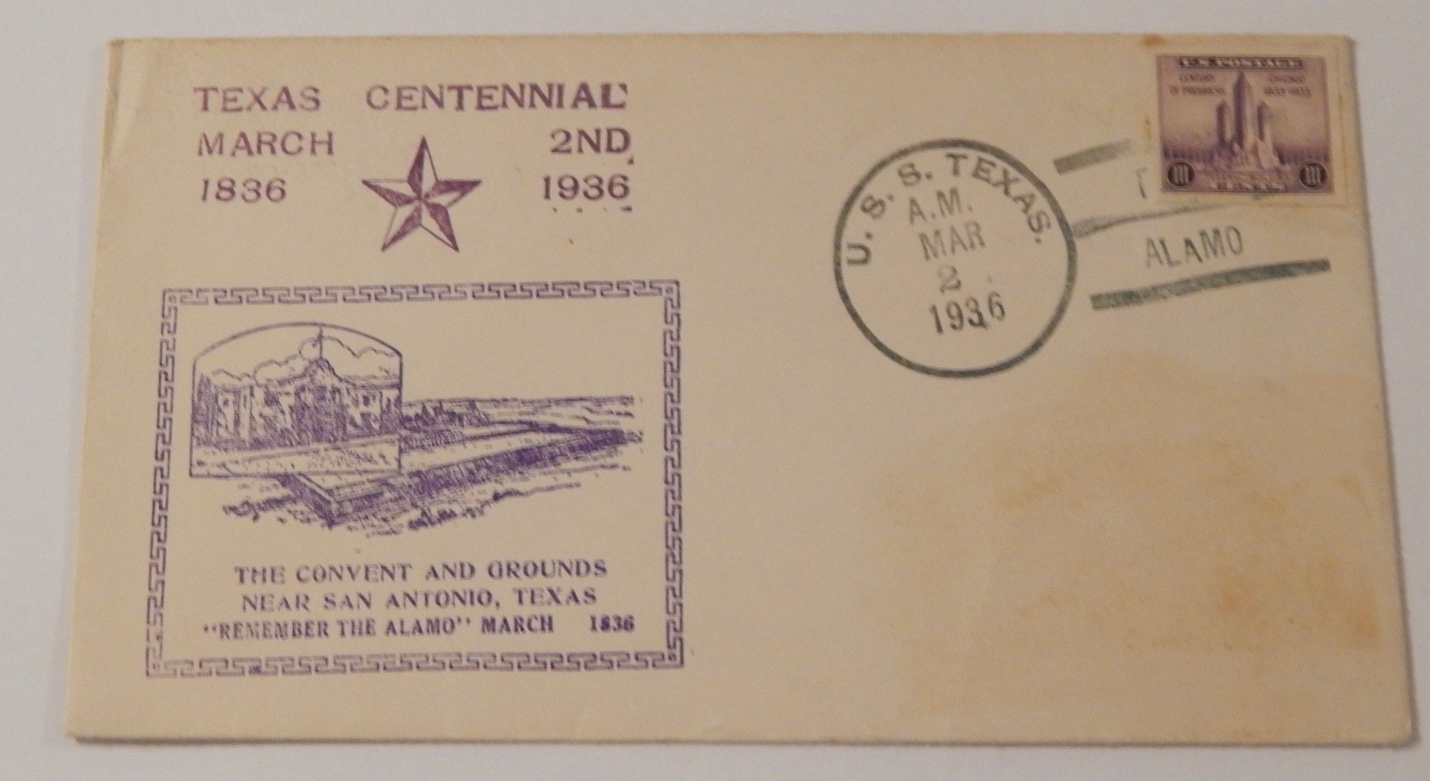 USS Texas (BB 35) Texas Centennial March 2 1936