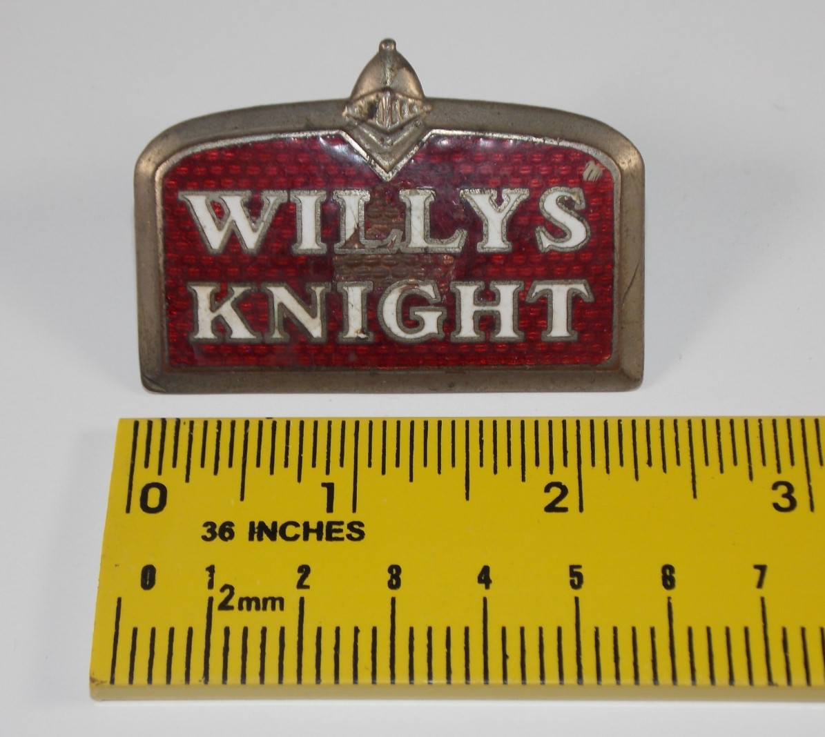 Rare 1928-1929 Willys Knight Automobile Radiator Emblem Brass Car Hood Badge Rare 1928-1929 Willys Knight Automobile Radiator Emblem Brass Car Hood Badge