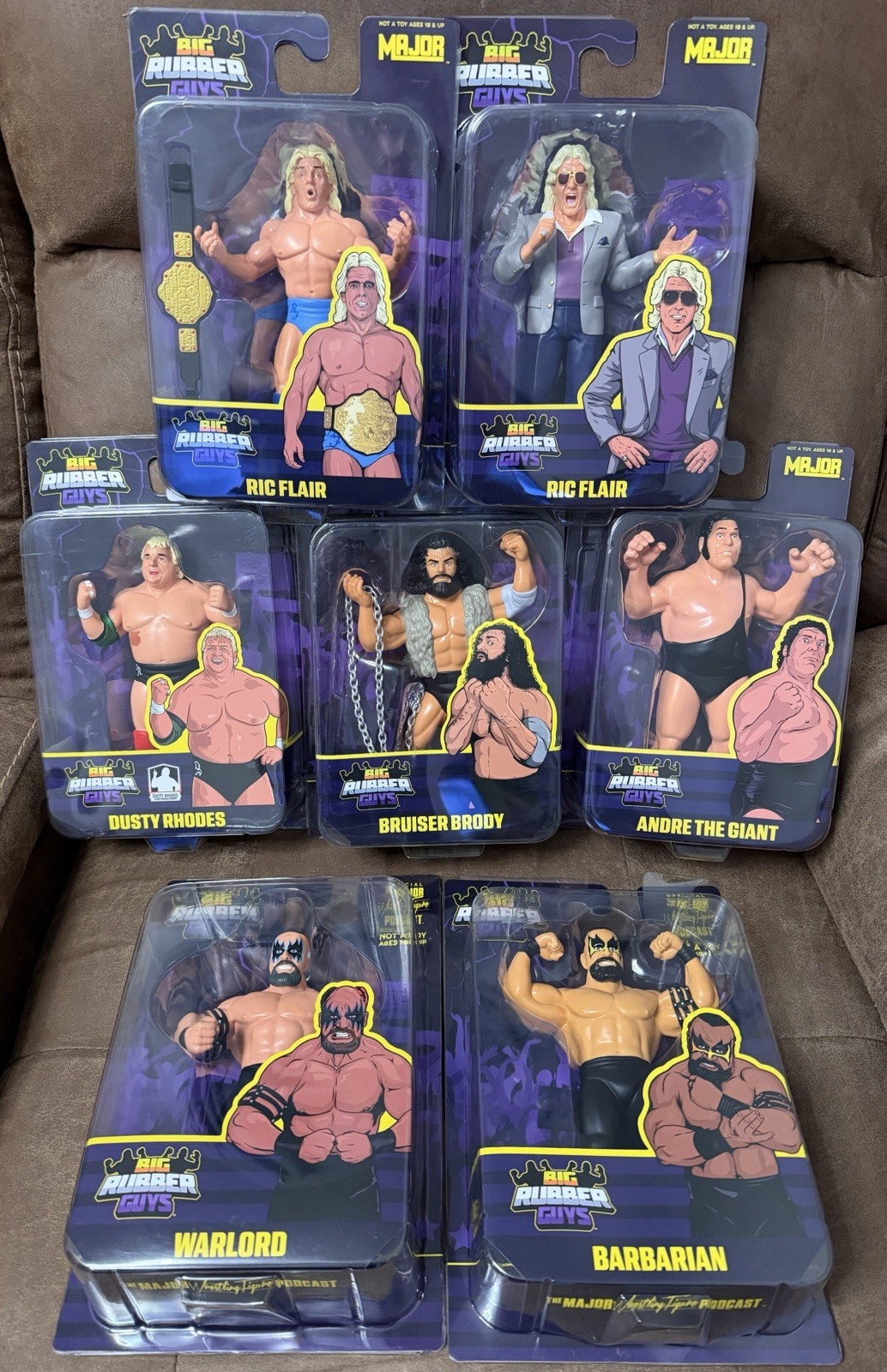 Big Rubber Guys Lot of 7 Figures