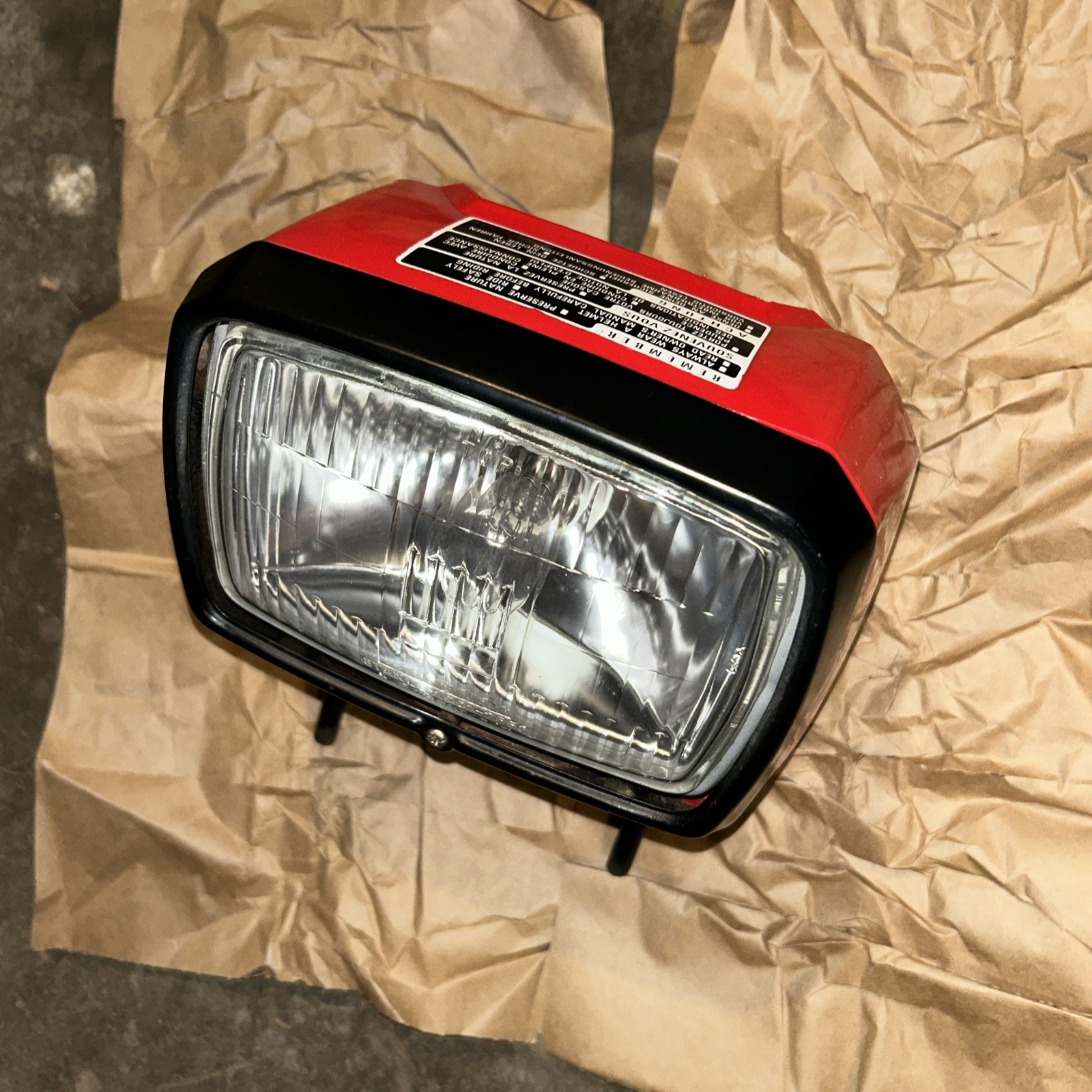 👀 NICE 85 Honda Atc125m Headlight Light OEM ATC 125m 1985 84 HONDALINE Atc110