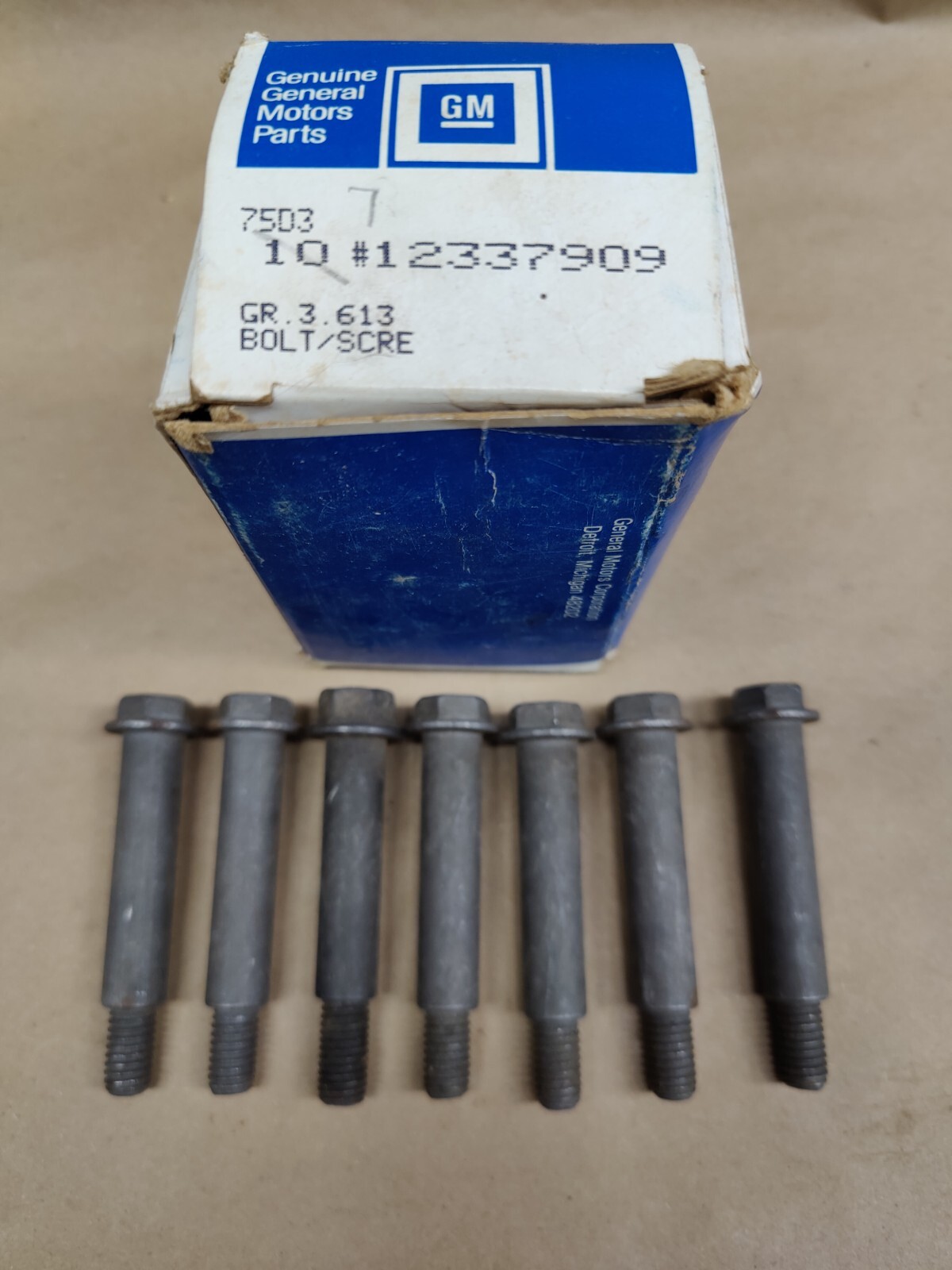 NOS OEM 1984-92 Cadillac V6 V8 Exhaust Outlet Pipe Flex Joint Bolt GM # 12337909 NOS OEM 1984-92 Cadillac V6 V8 Exhaust Outlet Pipe Flex Joint Bolt GM # 12337909