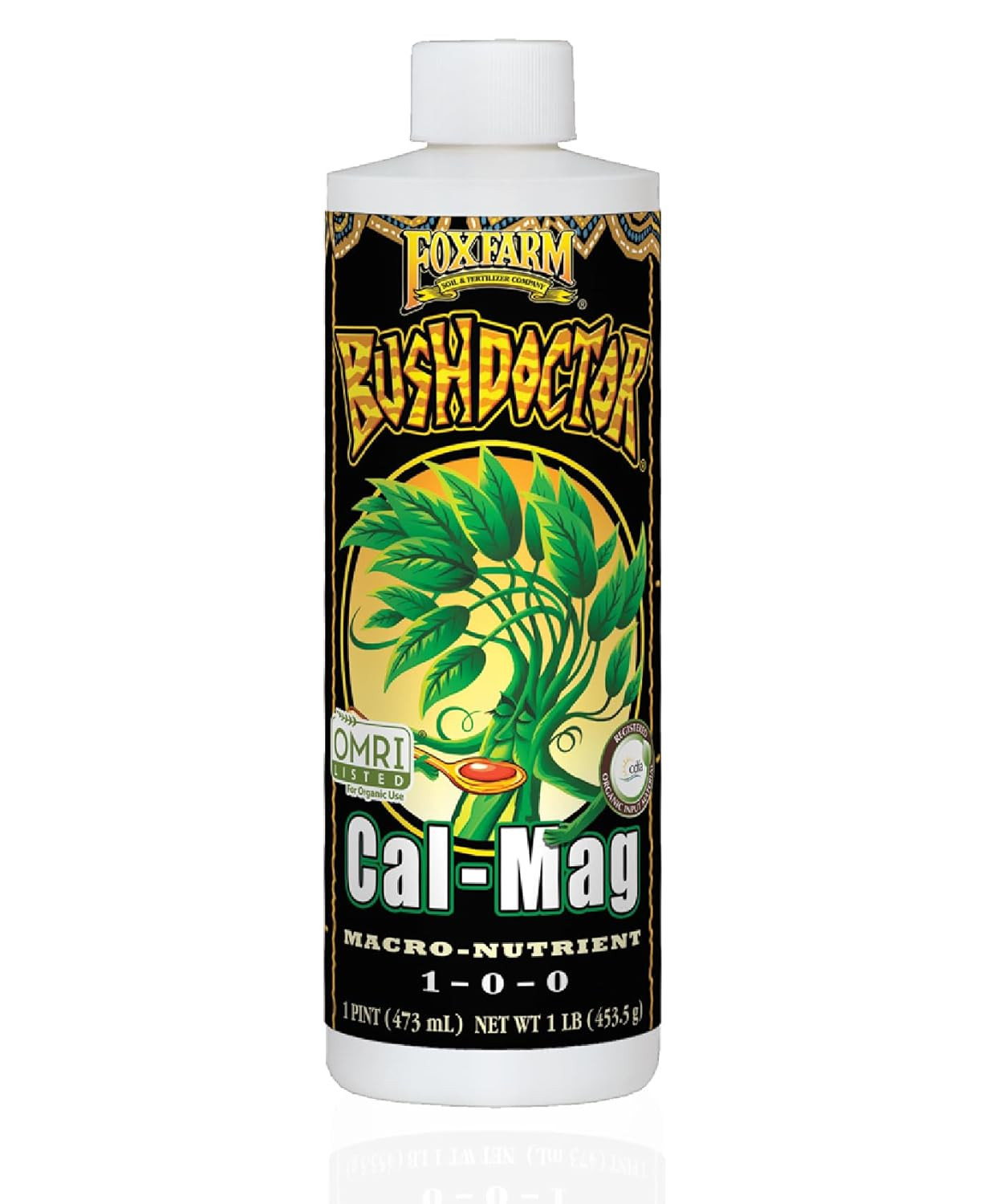 Foxfarm Bush Doctor Cal Mag Fertilizer 1 Pint Calcium Magnesium For Plants