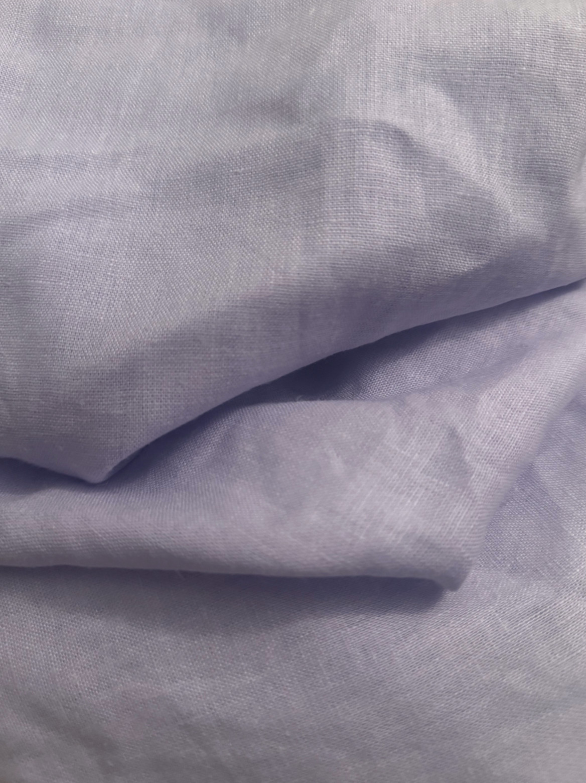 100% Flax Linen Fabric Lilac Purple Piece Dyed Light Medium 57\