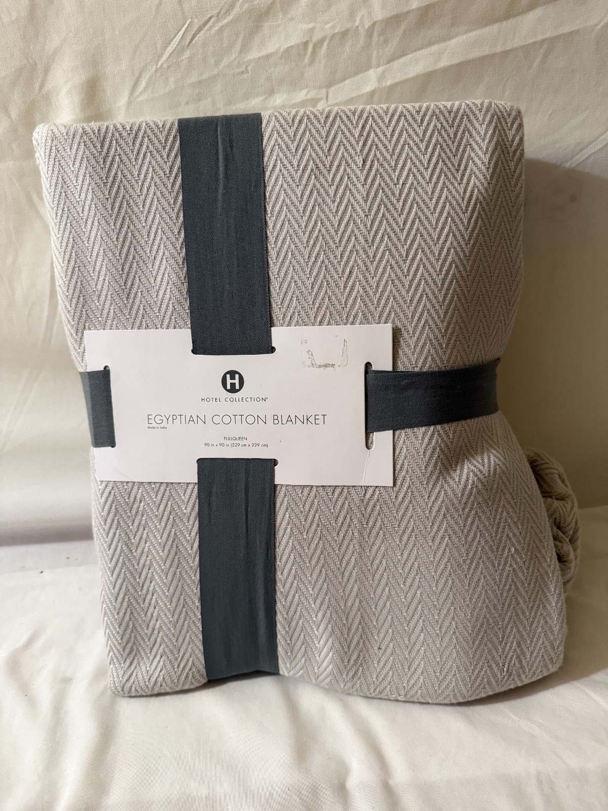 New Hotel Collection 100% Egyptian Cotton Blanket KING Palladium Gray