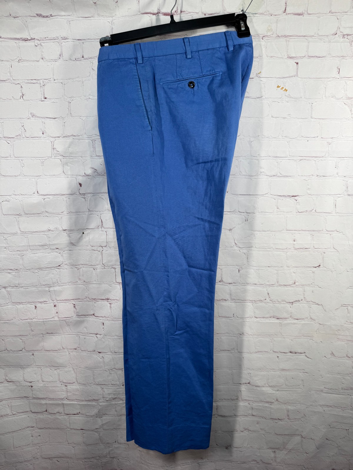 INCOTEX Mens Blue COTTON LINEN CHINOLINO Business Dress Pants Slacks 40x31 INCOTEX Mens Blue COTTON LINEN CHINOLINO Business Dress Pants Slacks 40x31