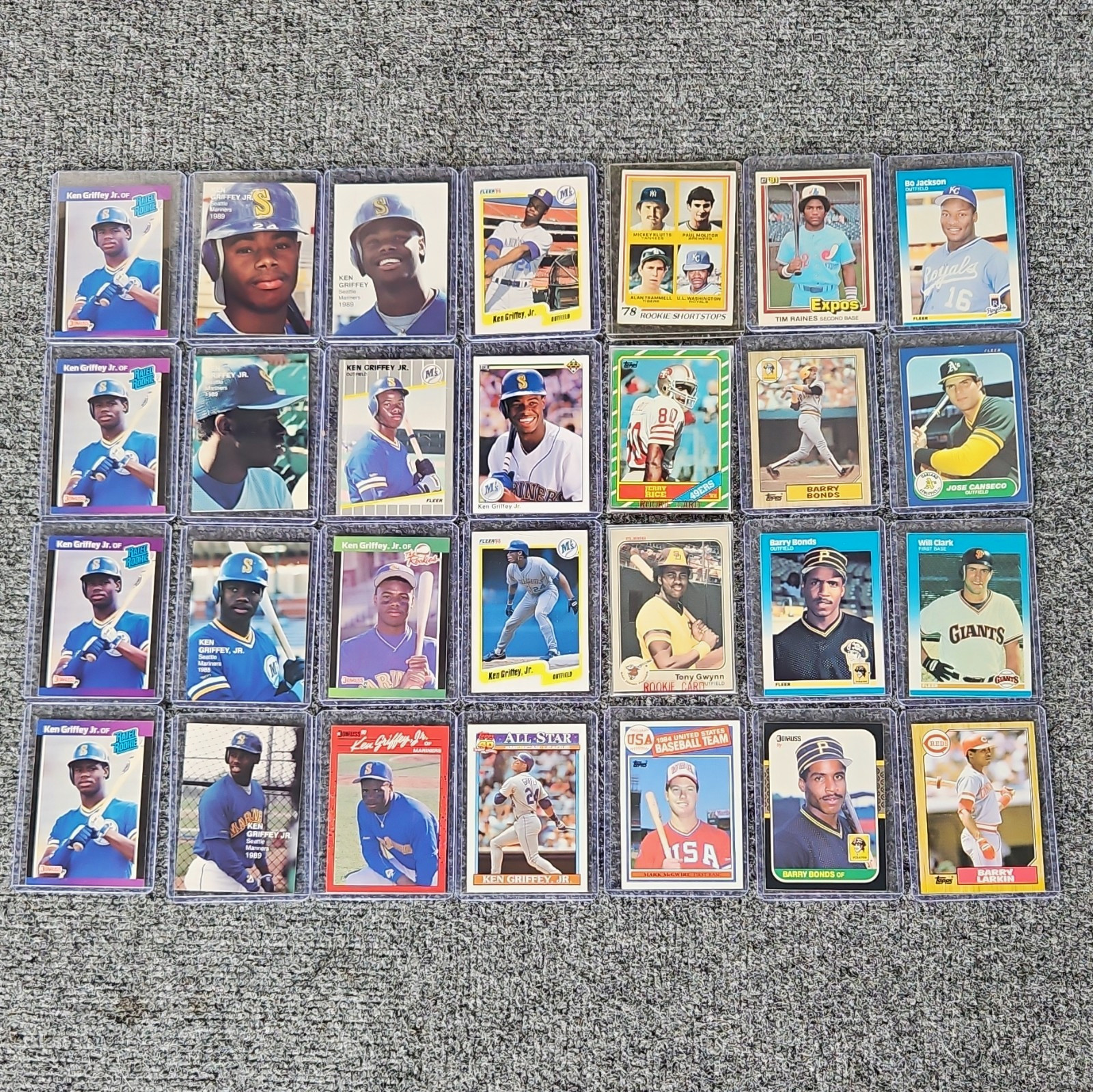 28-Card Vintage Sports Trading Card Lot Rookie/ Rated Rookie Griffey Gwynn