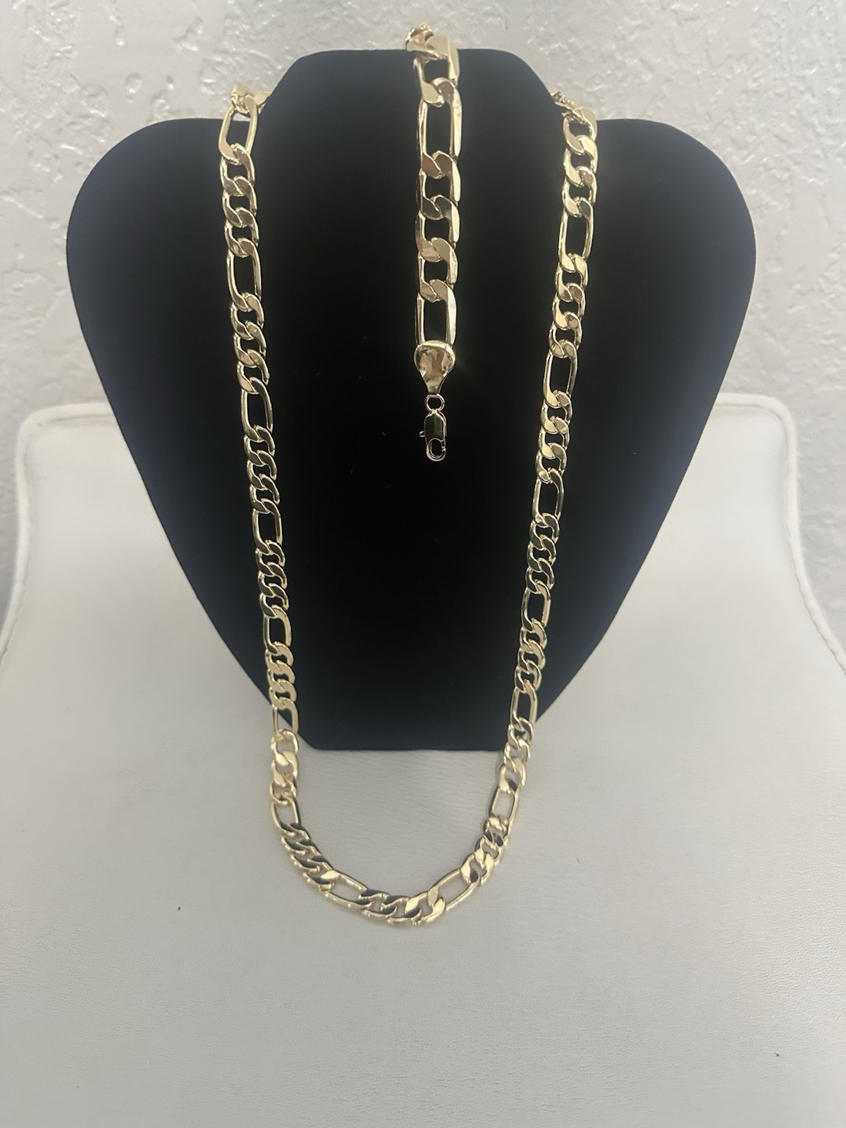 Figaro Necklace And Bracelet Set