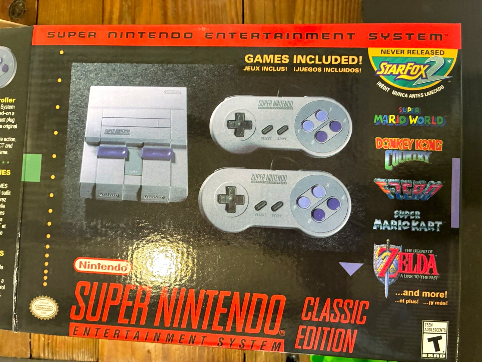 Nintendo SNES Classic Edition Mini Console Built-In Games 2 Controllers HDMI Nintendo SNES Classic Edition Mini Console Built-In Games 2 Controllers HDMI