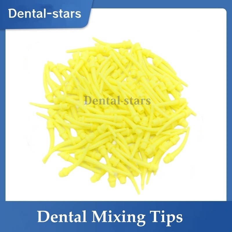 50/1000Pcs Dental Disposable Intra Oral Impression Mixing Tips Yellow 50/1000Pcs Dental Disposable Intra Oral Impression Mixing Tips Yellow