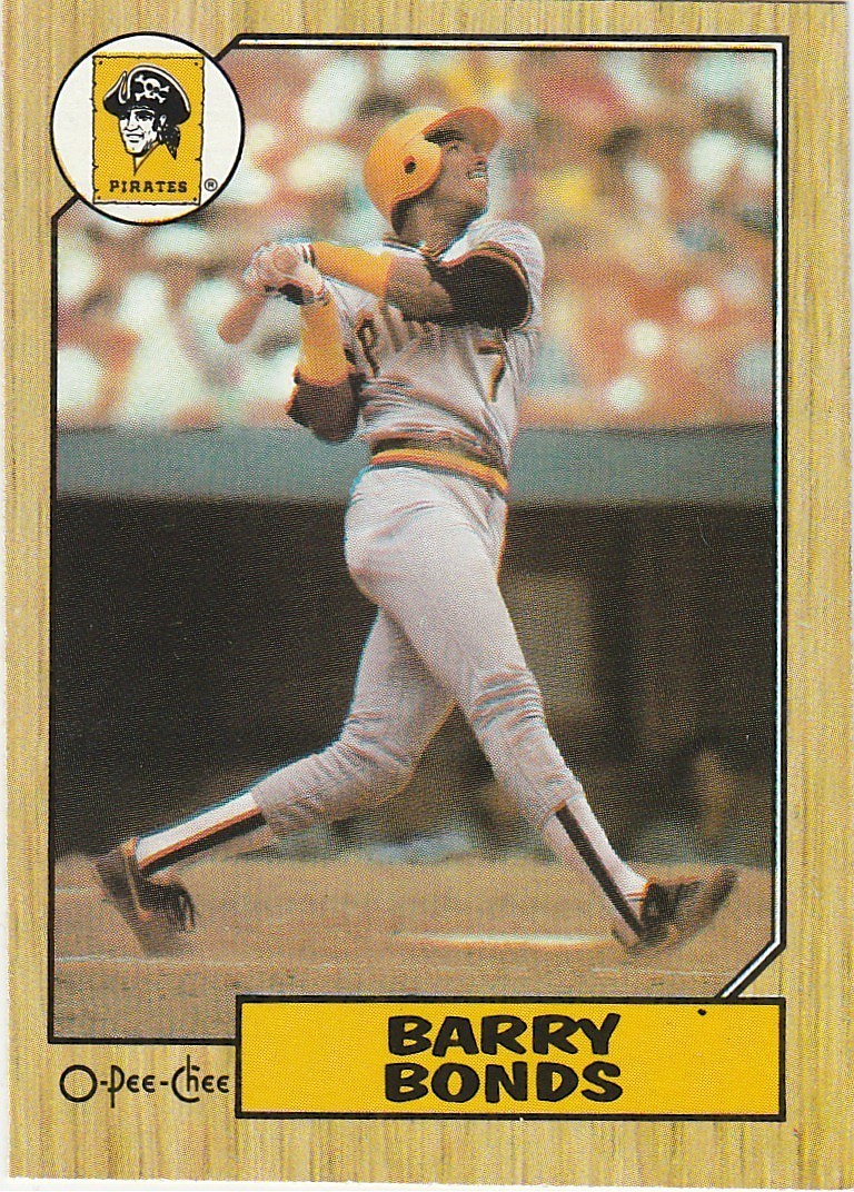 1987 O-Pee-Chee #320 Barry Bonds Rookie RC OPC Pirates AUC#1