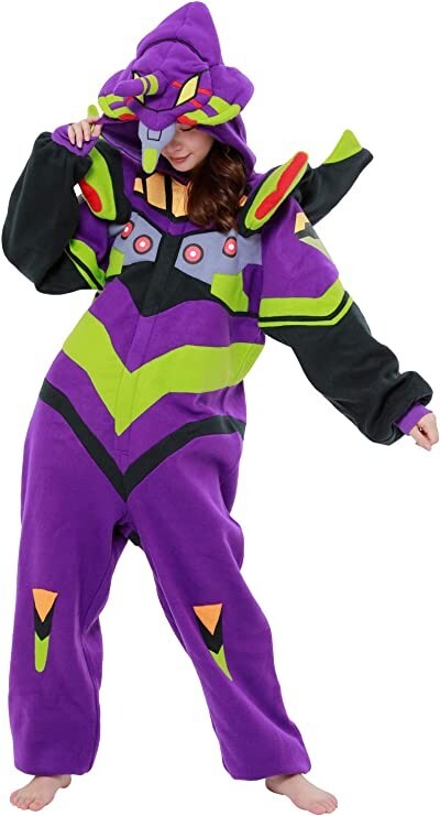 Authentic SAZAC Neon Genesis Eva Unit-01 Kigurumi - Embrace Your Inner Pilot