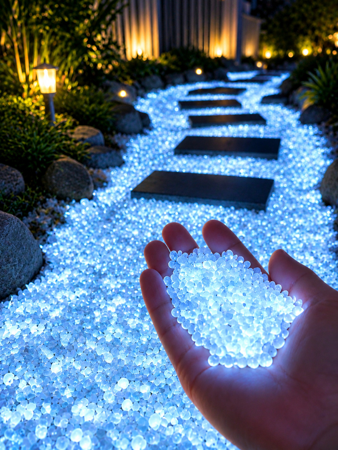 10,000pcs Glow In The Dark Stones Colorful Luminous Decorative Pebbles 10,000pcs Glow In The Dark Stones Colorful Luminous Decorative Pebbles