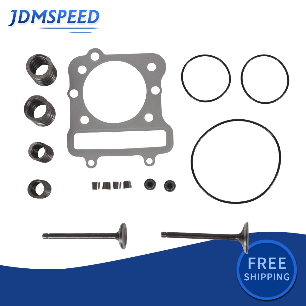 Cylinder Intake Exhaust Valve Gasket Kit for Kawasaki Bayou 300 KLF300B 1988-04