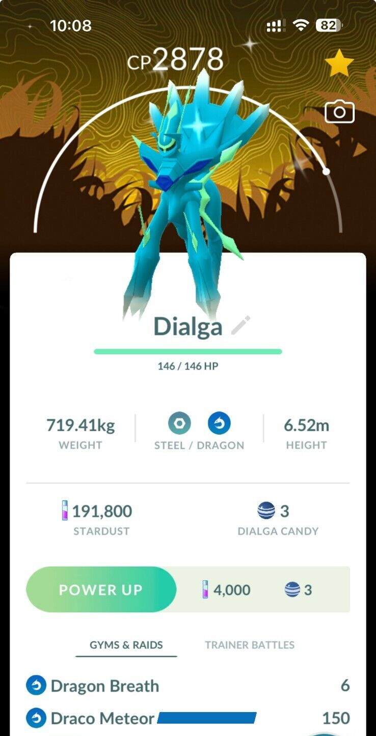 Shiny Dialga Origin Wild Area Global background - MlNl P T C - Read Description 