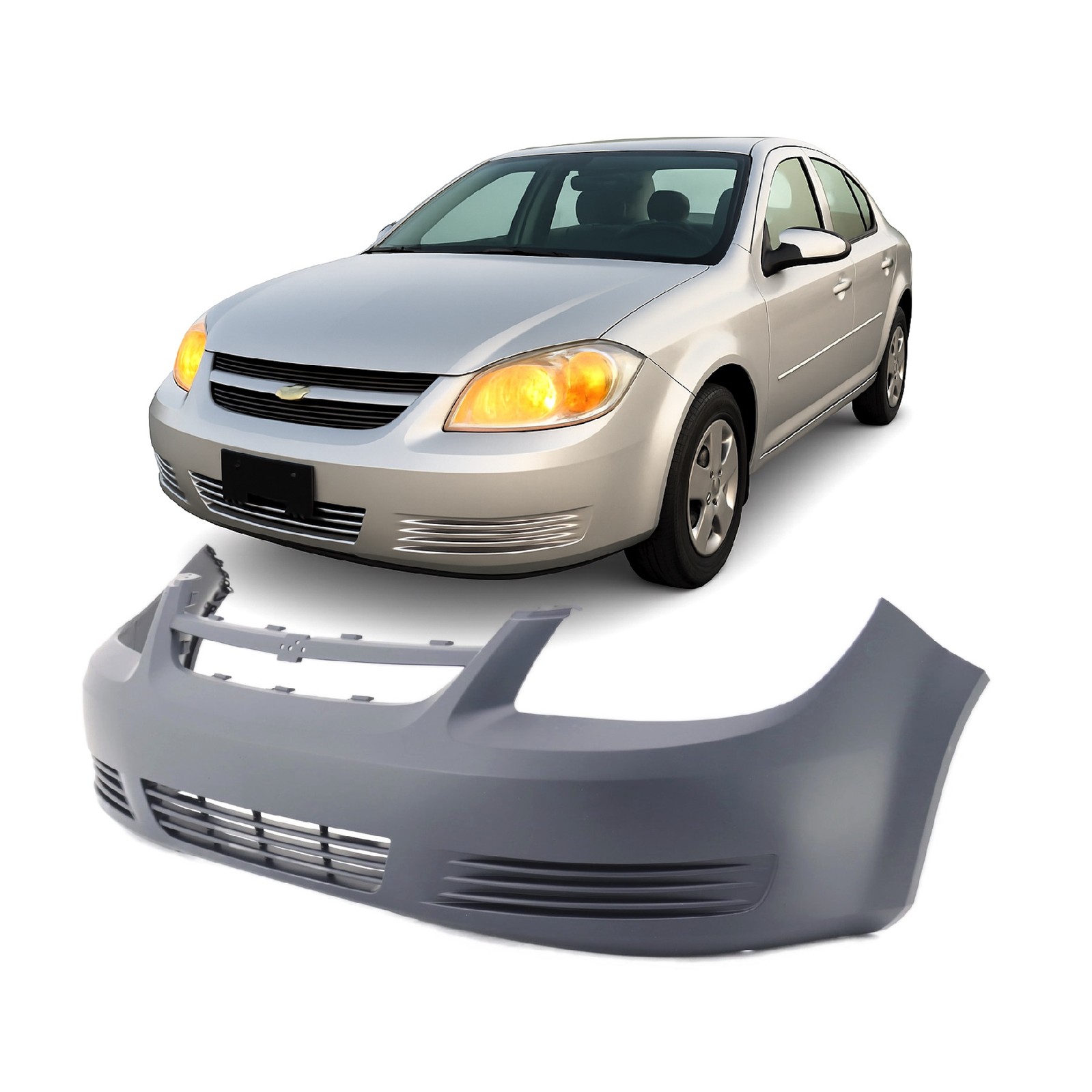 2005-2010 Chevrolet Cobalt Base LS LT Front Bumper Cover GM1000733 19120183