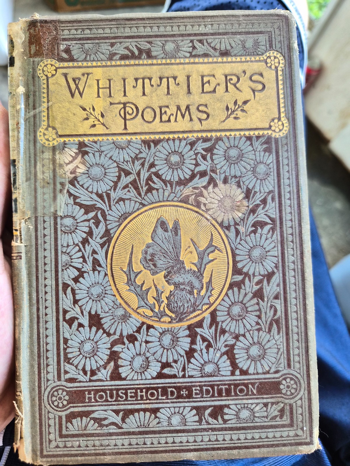 Whittiers Poems Household Edition Antique 1881 Whittiers Poems Household Edition Antique 1881