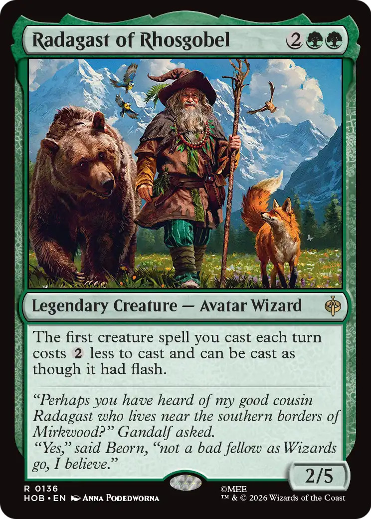 RADAGAST OF RHOSGOBEL x1 mtg NM-M The Hobbit 1 Rare