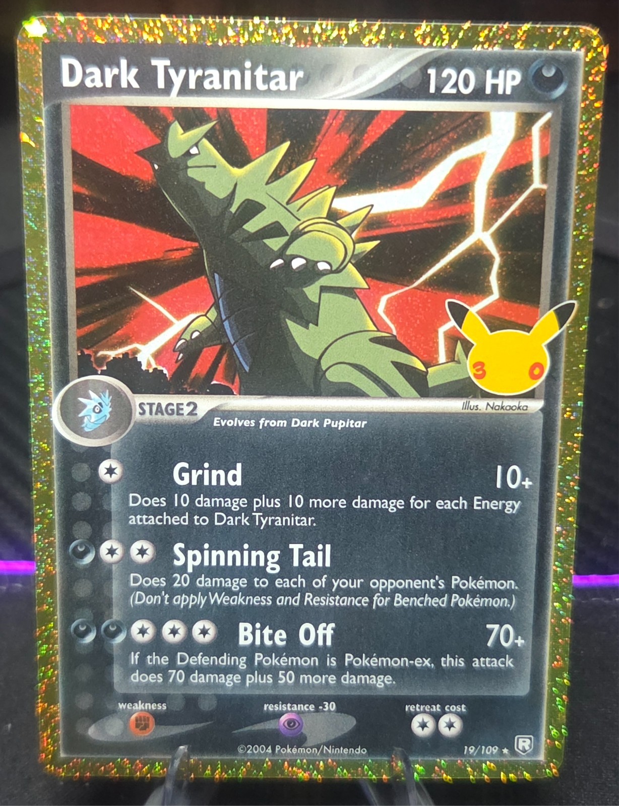 Pokemon TCG Dark Tyranitar 19/109 EX Team Rocket Returns Holo Rare 2004