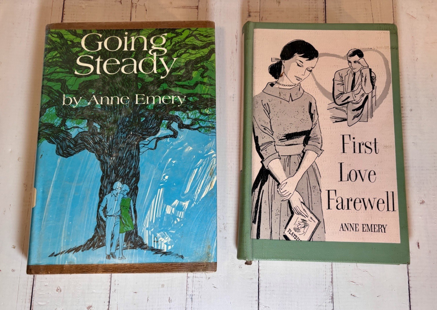 Vintage Anne Emery Teen Romance Book Lot Going Steady First Love Farewell HC