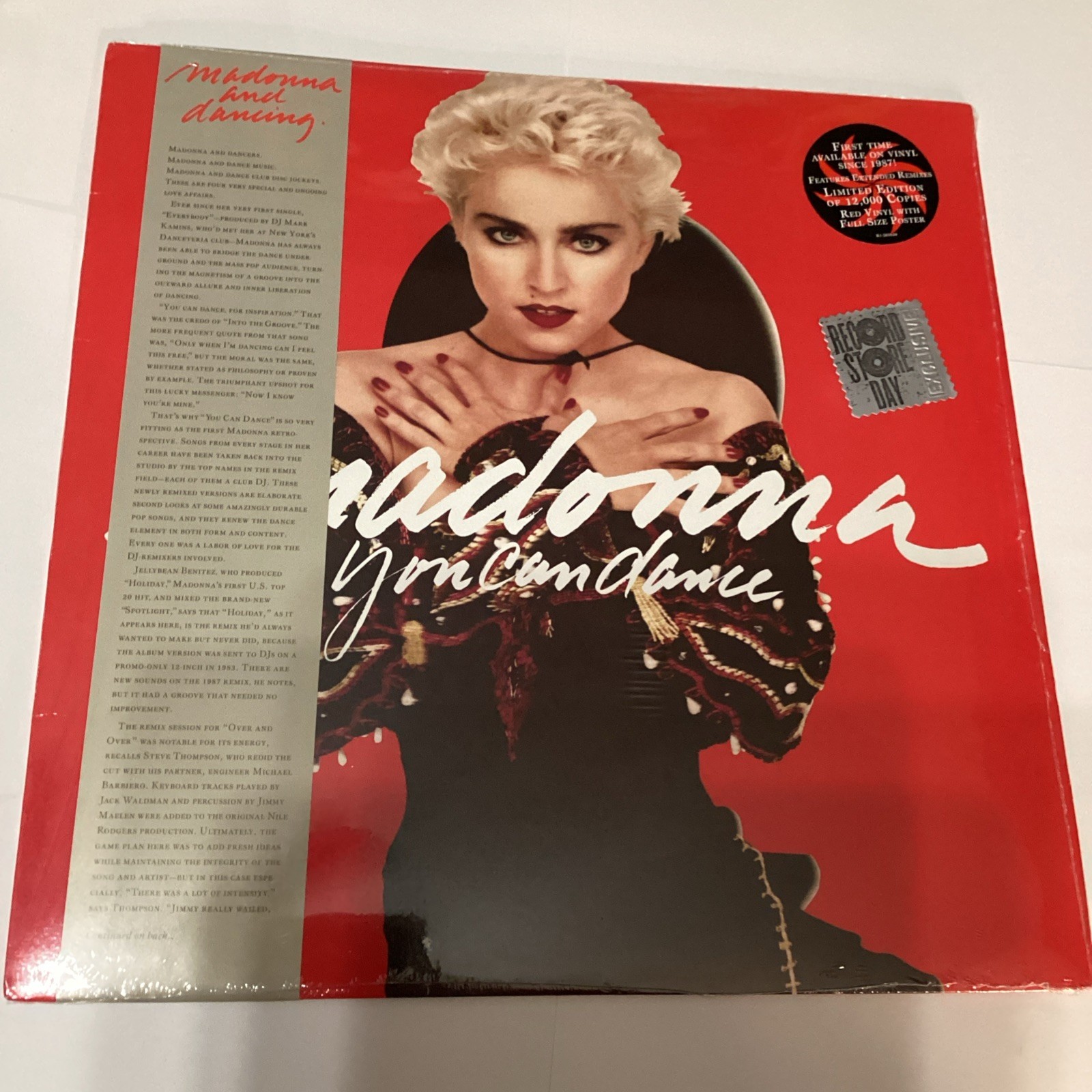 Madonna You Can Dance RSD ltd Red Lp Vinyl w/full size poster BRAND NEW SEALED Madonna You Can Dance RSD ltd Red Lp Vinyl w/full size poster BRAND NEW SEALED