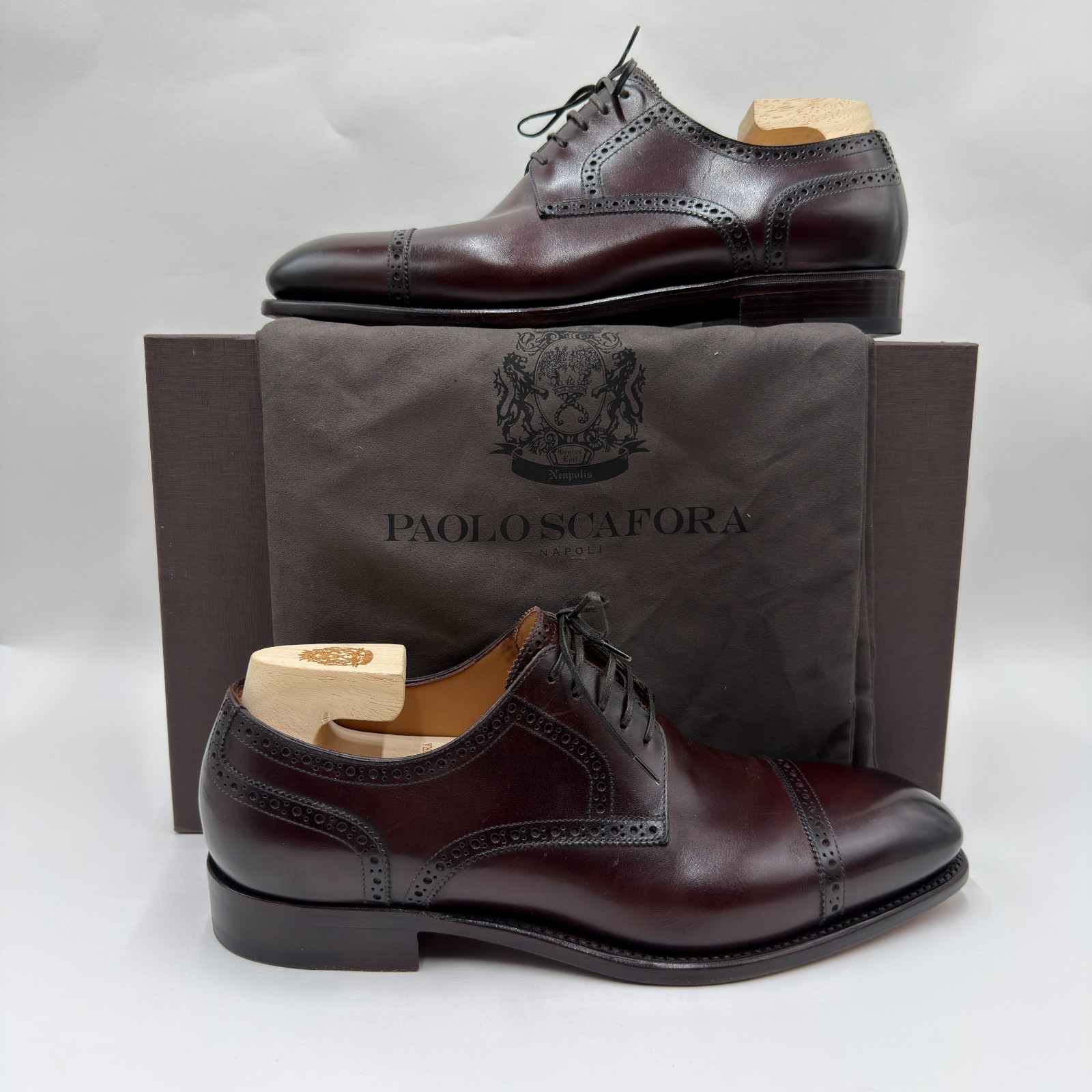 Paolo Scafora Art 631 Derby Positano Brown New Door Last - UK9.5/US10.5