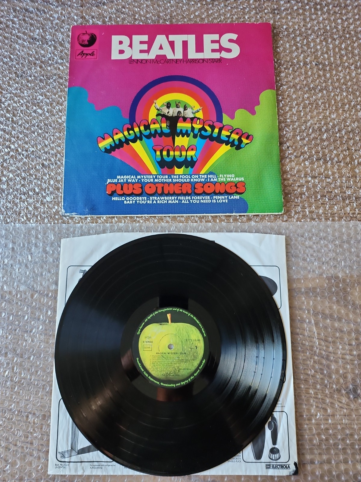 The Beatles 'Magical Mystery Tour' 1977 (A1 B3) Germany stereo audiophile Lp ex