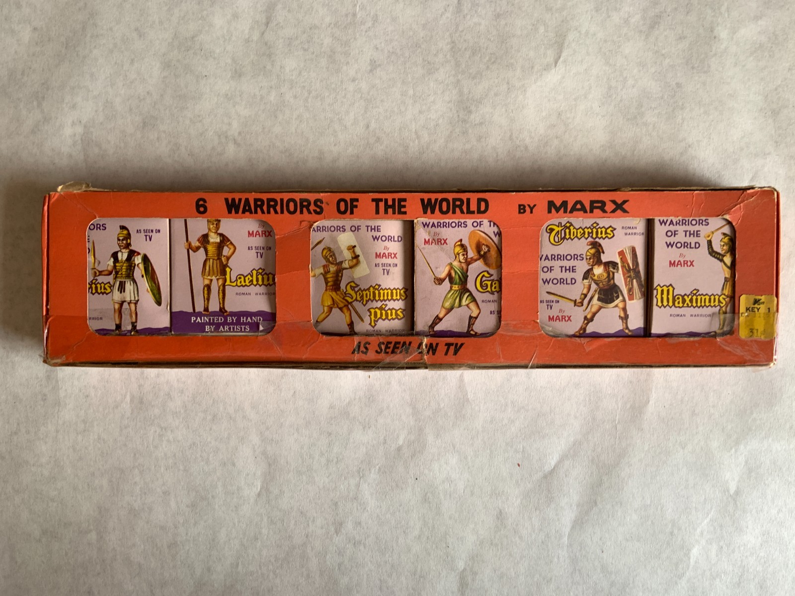 Marx Toys -6 Warriors of the World Roman Warriors Vintage Individual Boxes Marx Toys -6 Warriors of the World Roman Warriors Vintage Individual Boxes