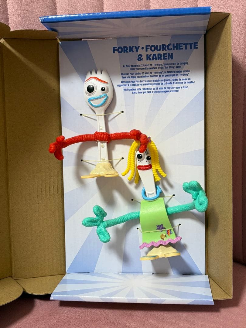 isney Pixar Toy Story 4 Forky Karen Beverly Figure Set Rare Japan