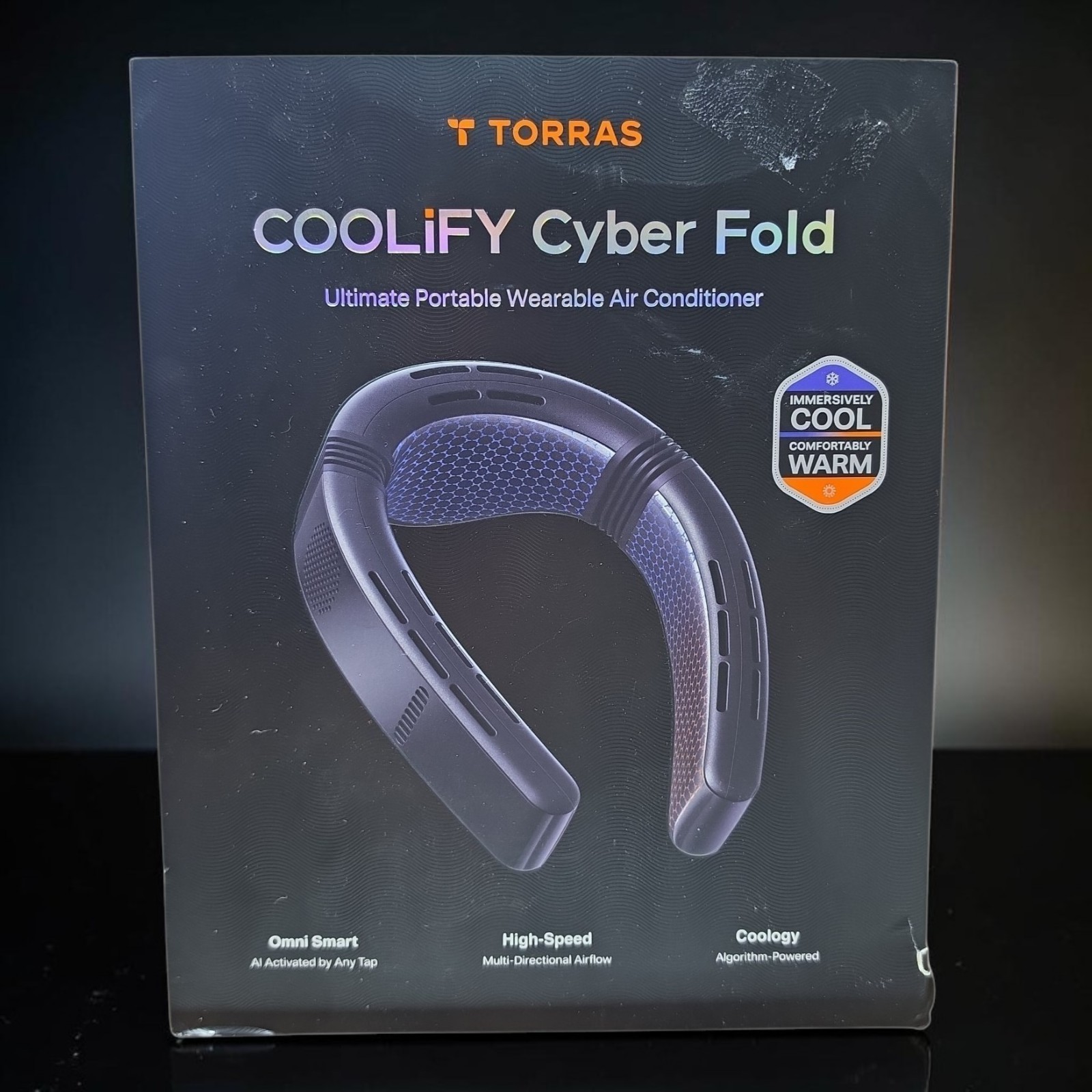 TORRAS COOLiFY Cyber Fold AI Neck Air Conditioner Portable Wearable Fan Heater TORRAS COOLiFY Cyber Fold AI Neck Air Conditioner Portable Wearable Fan Heater