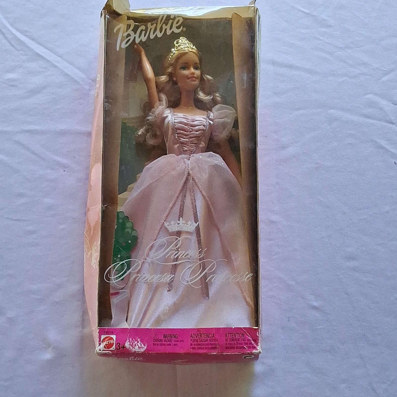 Mattel Princess Barbie Doll Pink Glitter Gown 23474 Damage To Box Mattel Princess Barbie Doll Pink Glitter Gown 23474 Damage To Box