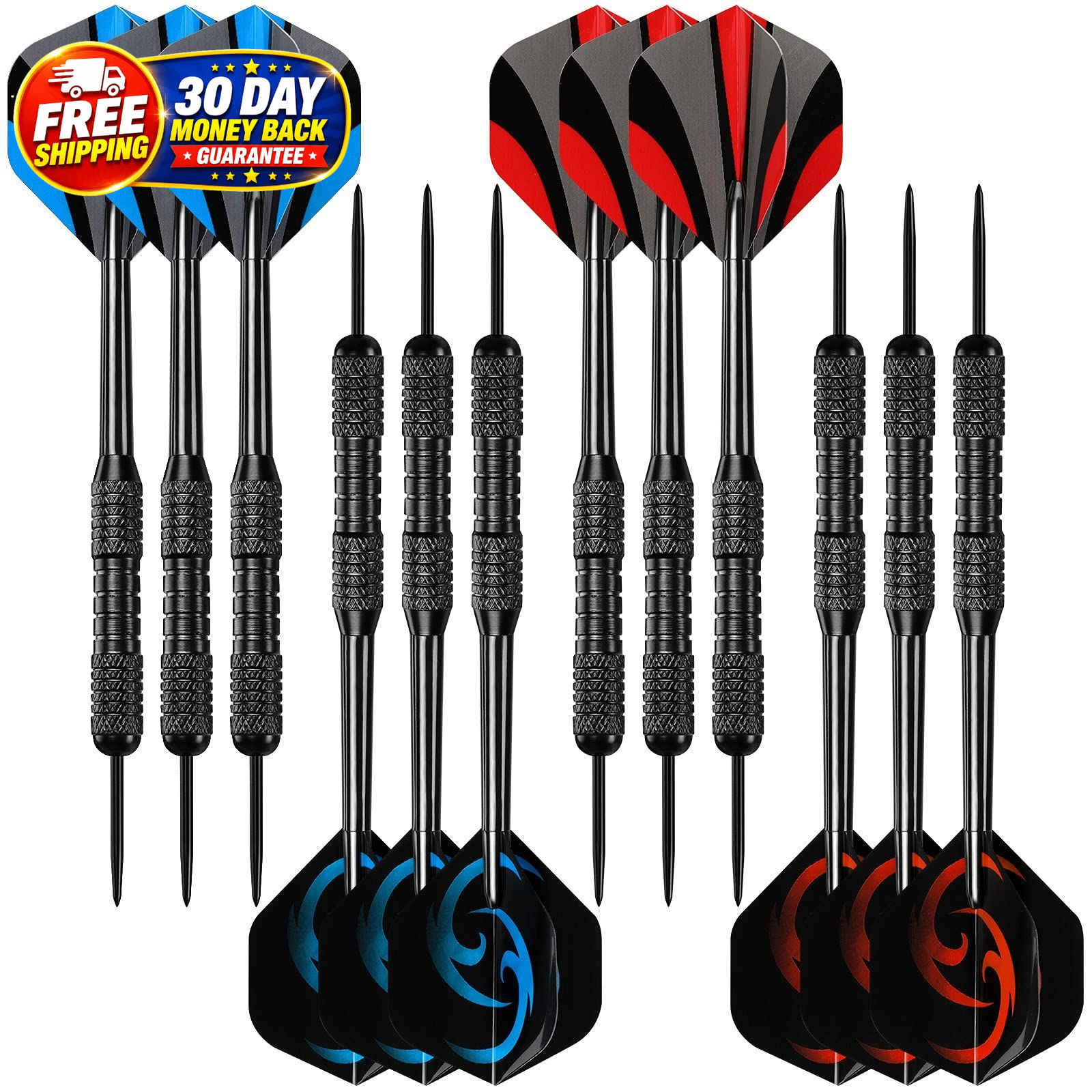 Darts Metal Tip Set, 12 Pack Steel Tip Darts Darts Set, 24 Grams Professional Me Darts Metal Tip Set, 12 Pack Steel Tip Darts Darts Set, 24 Grams Professional Me