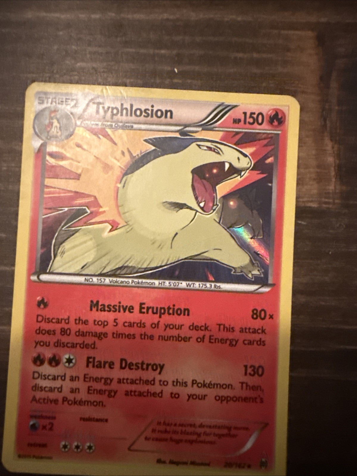 Typhlosion 20/162 Breakthrough Holo Typhlosion 20/162 Breakthrough Holo