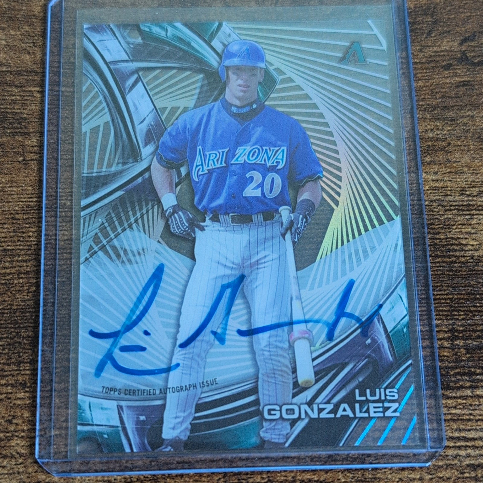 Topps 2016 High Tek Autographs Luis Gonzalez HT-LG Auto Arizona Diamondbacks