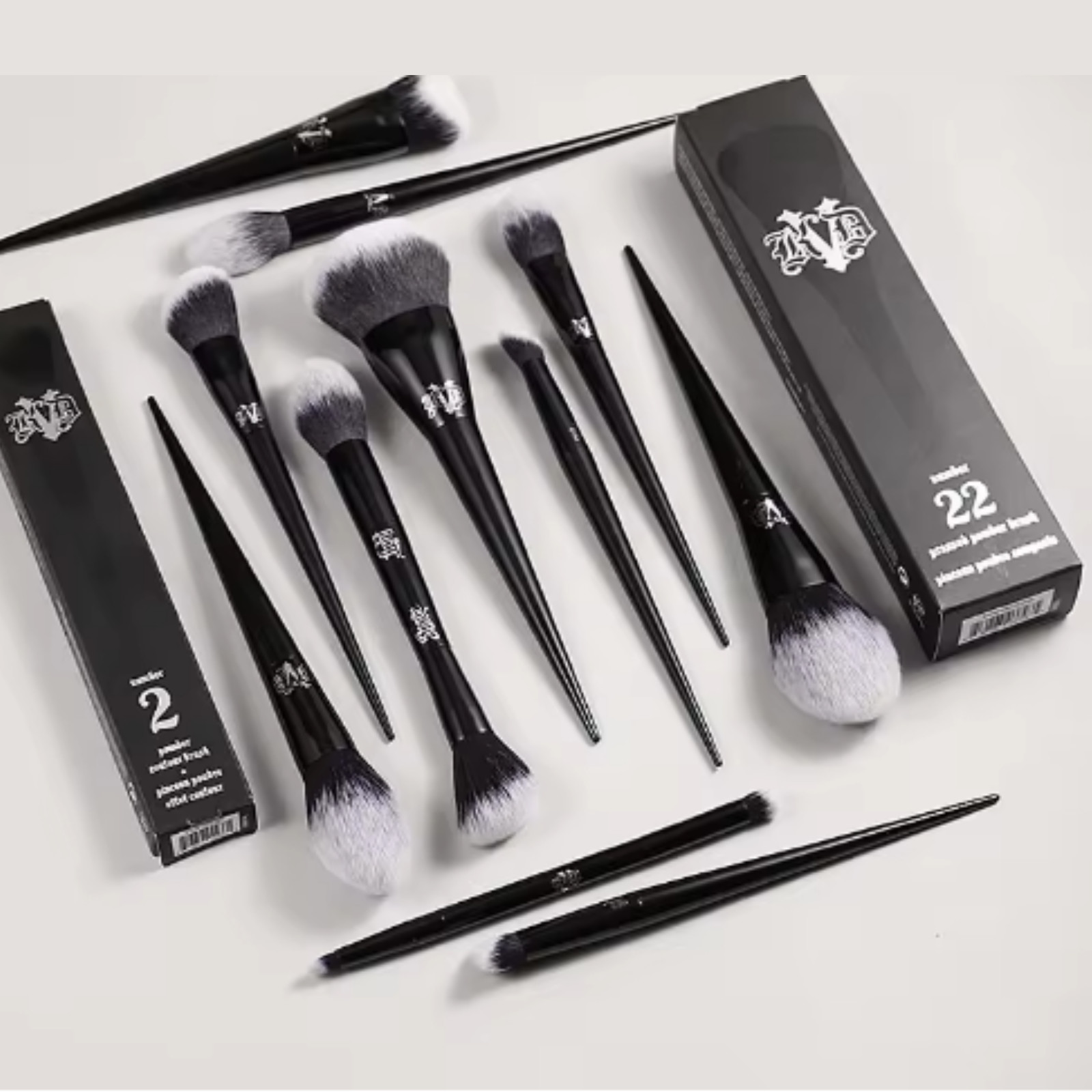 New Kat Von D Inspired Makeup Brush Kit Foundation Powder Blush 11 Brushes