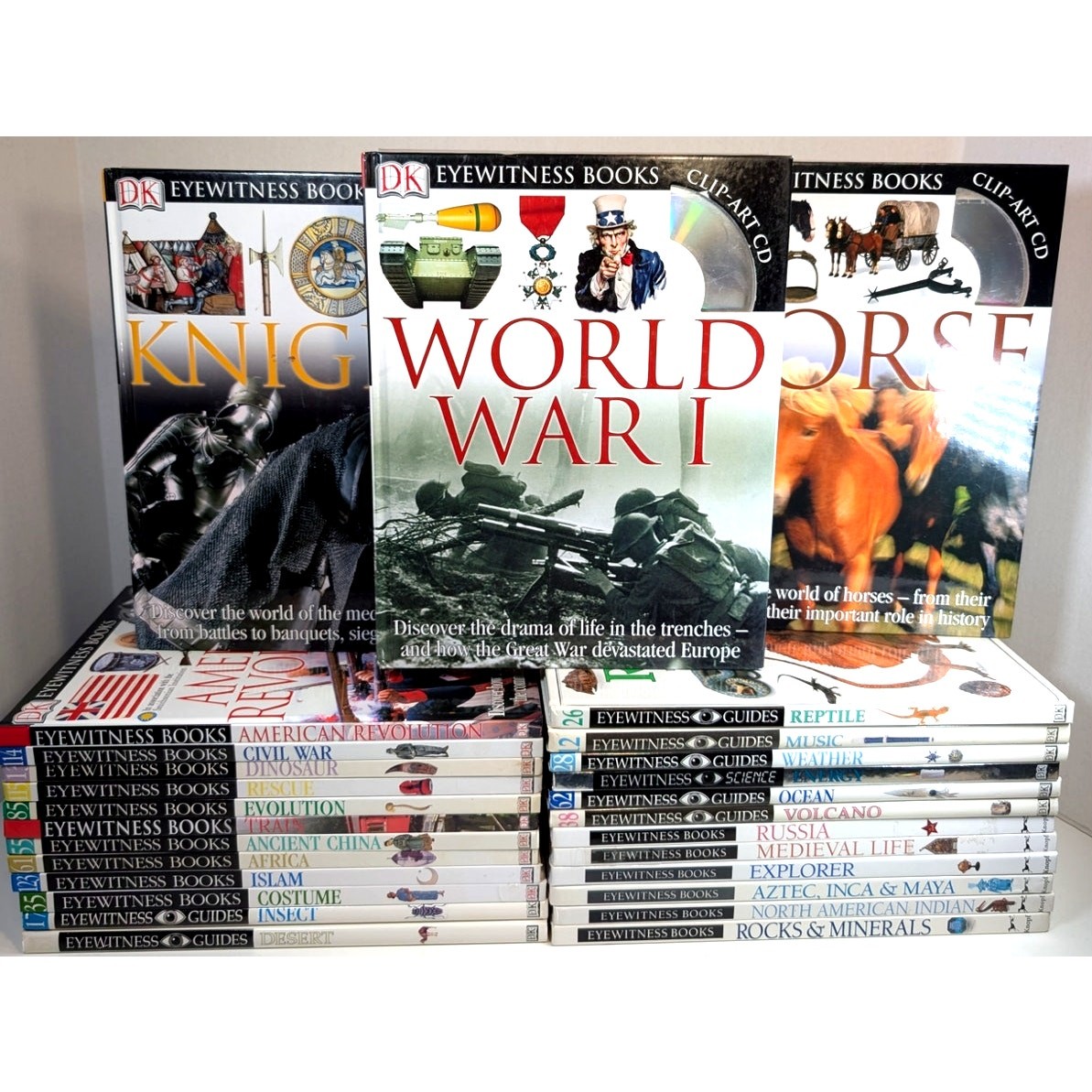DK Eyewitness Books Guides 27 Hardcover Lot History Science Homeschool w CDs