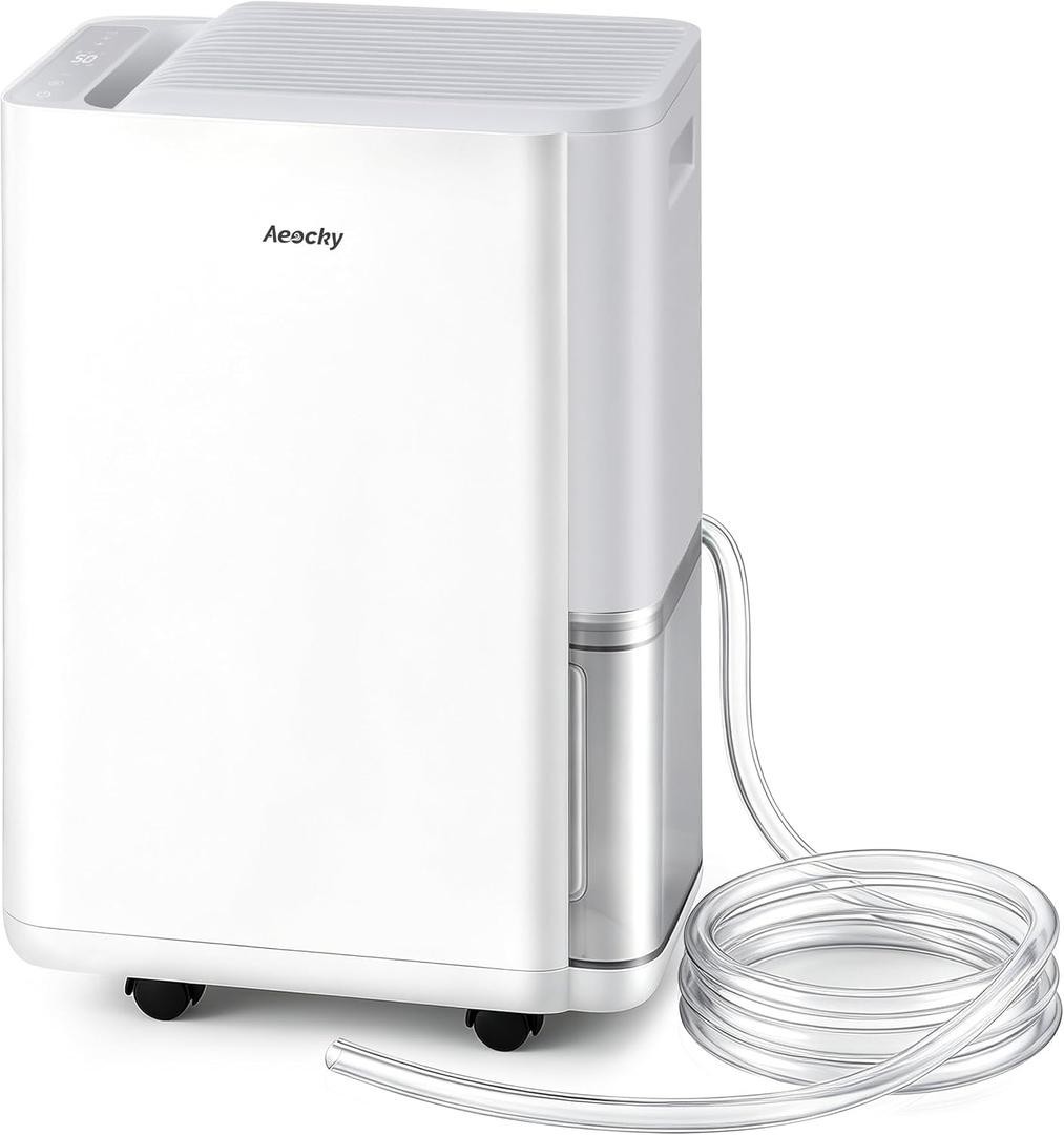 AEOCKY Max 40 Pint Dehumidifier 2800 Sq Ft Compressor Drain Hose Open Box