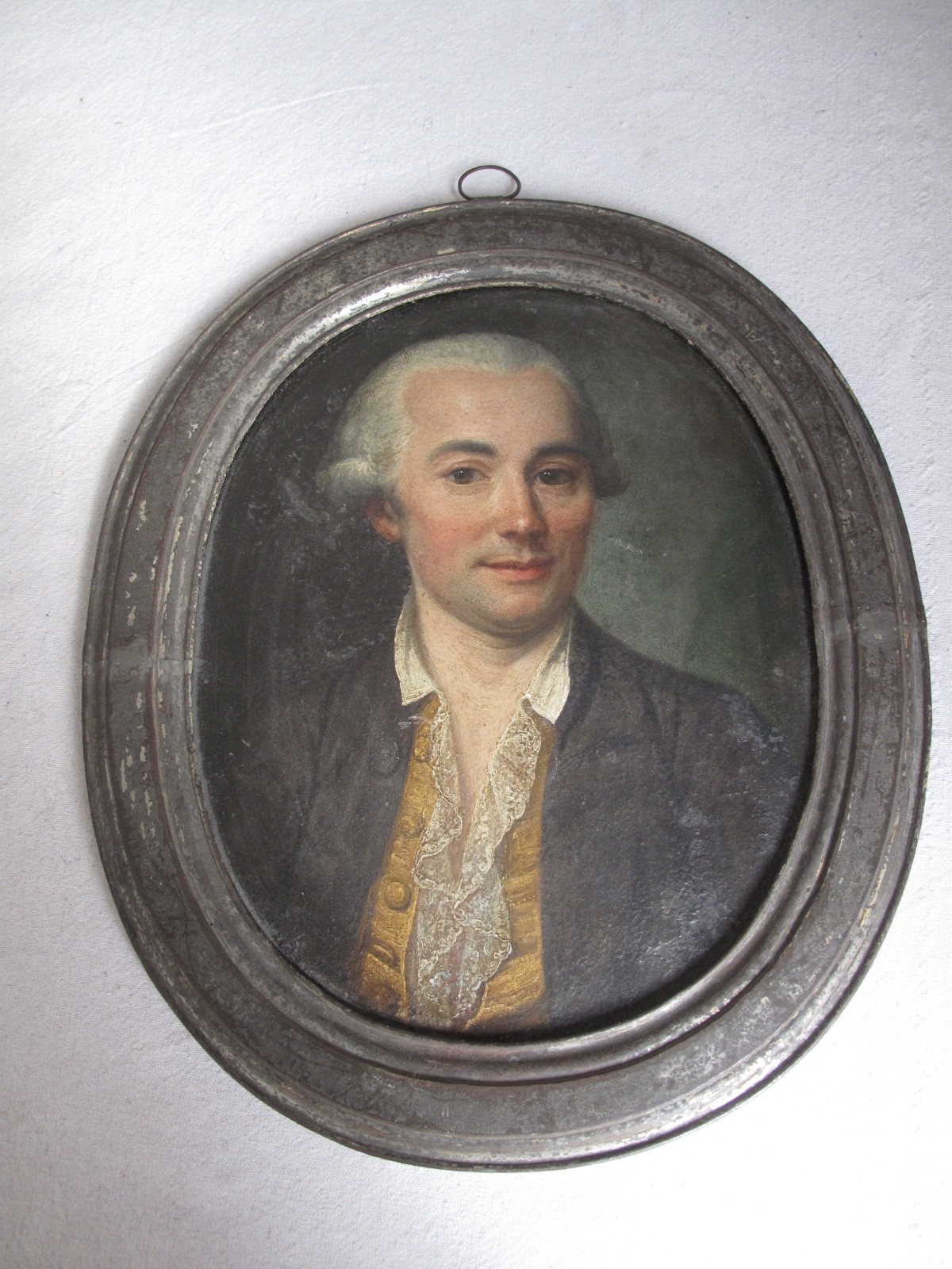 18thc. Antique Double Portrait Paintings Of Aristocrat Men French or English 18thc. Antique Double Portrait Paintings Of Aristocrat Men French or English