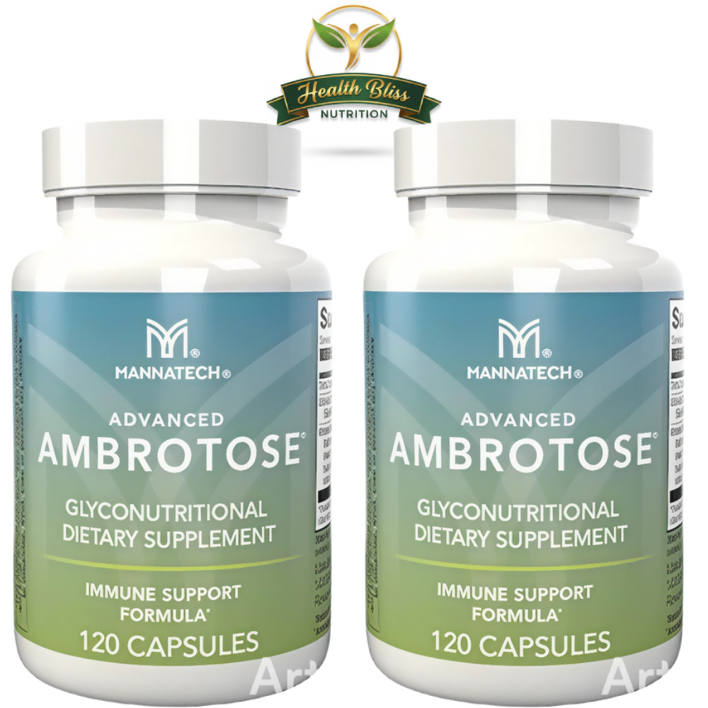 Mannatech Advanced Ambrotose Capsules 240 Count | Dietary Supplement
