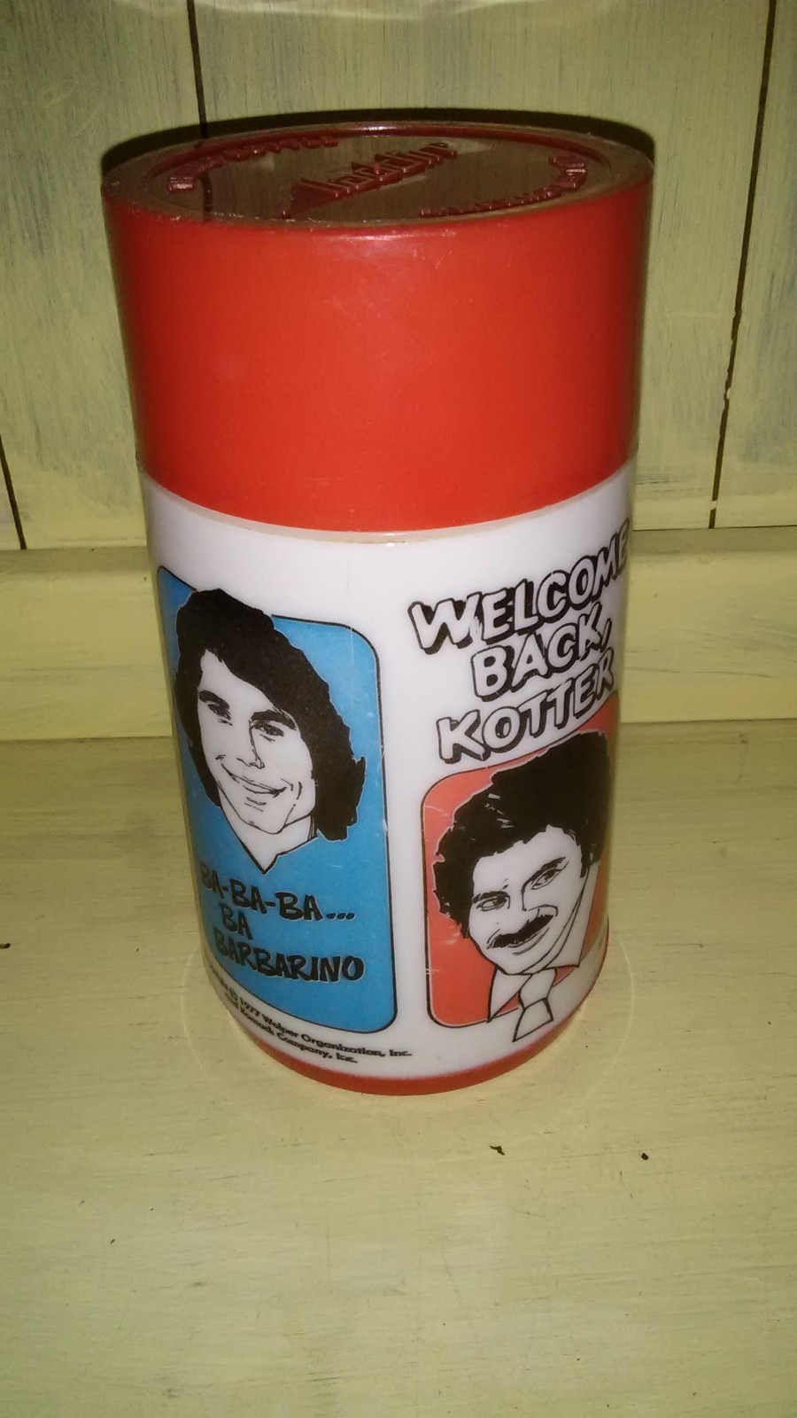 Vintage 1977 Welcome Back Kotter Plastic Thermos