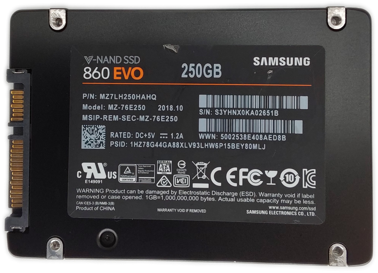 Samsung 860 EVO MZ-76E250 250GB 2.5